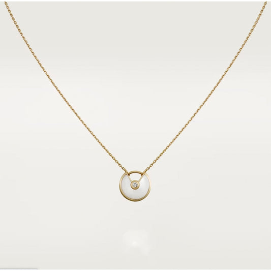 [Lumi Jewellery]AMULETTE ROSE GOLD MOP NECKLACE