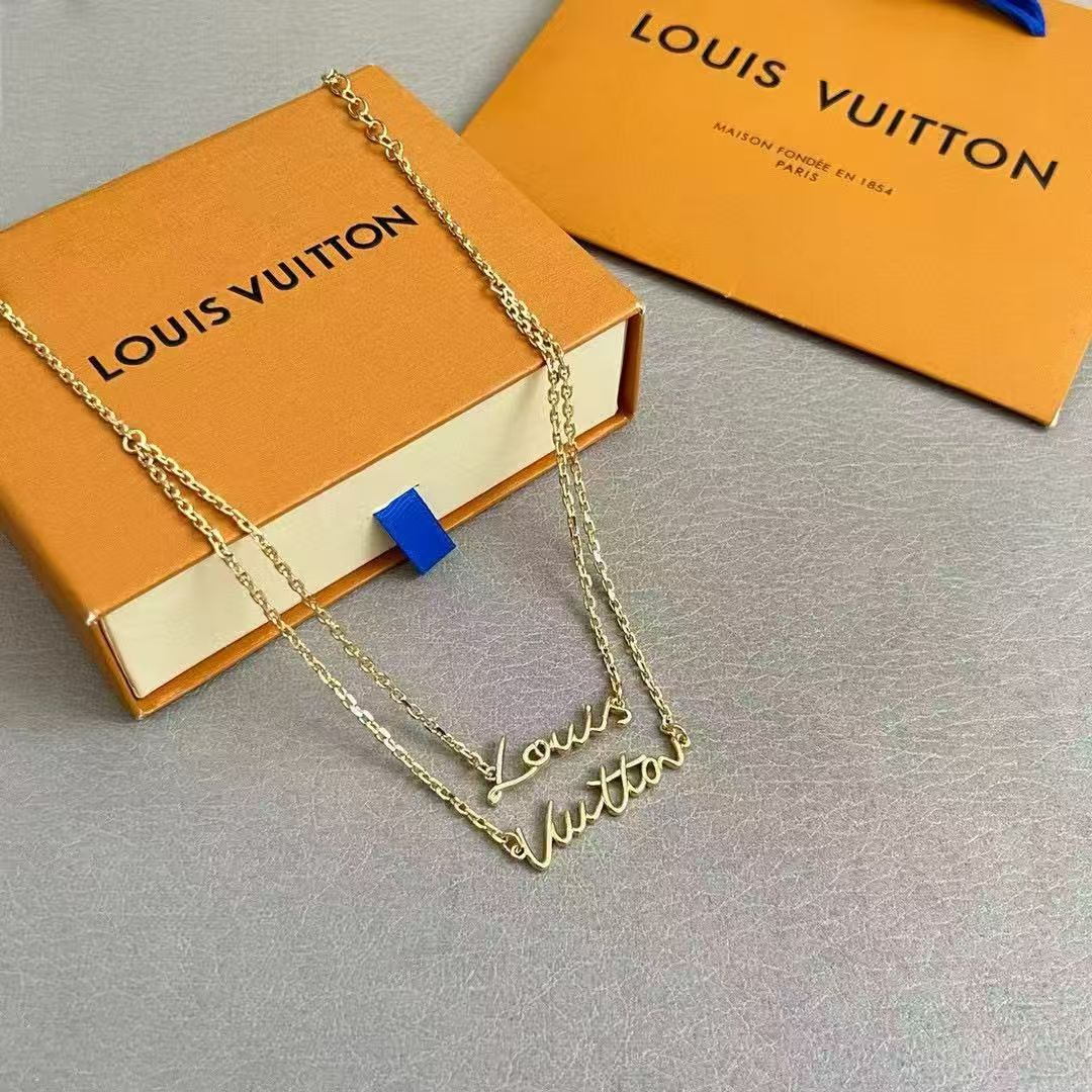 [Lumi Jewellery]LV Script Necklace