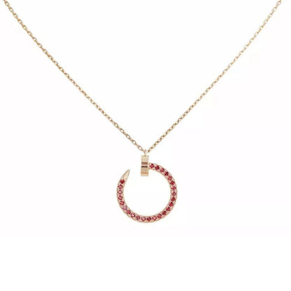 [Lumi Jewelery]JUSTE NECKLACE RED FULL DIAMONDS