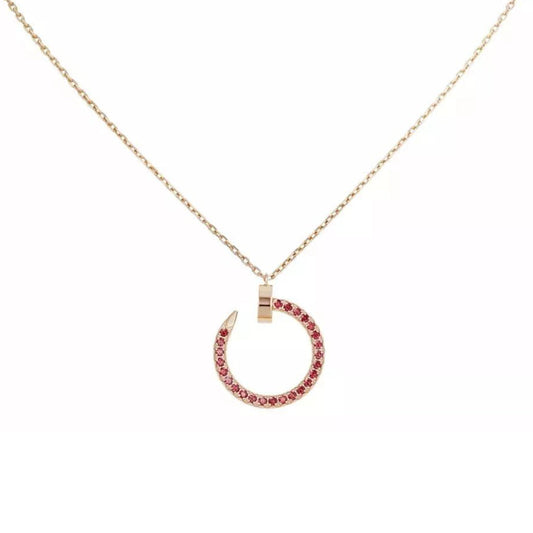 [Lumi Jewelery]JUSTE NECKLACE RED FULL DIAMONDS