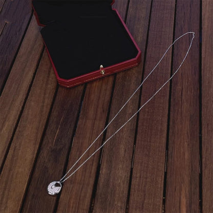 [Lumi Jewellery]AMULETTE SILVER FULL DIAMOND NECKLACE