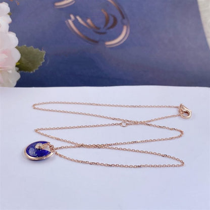 [Lumi Jewellery]AMULETTE ROSE GOLD AGATE NECKLACE