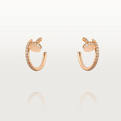[Lumi Jewellery]JUSTE EARRINGS 12.75MM PINK GOLD DIAMOND
