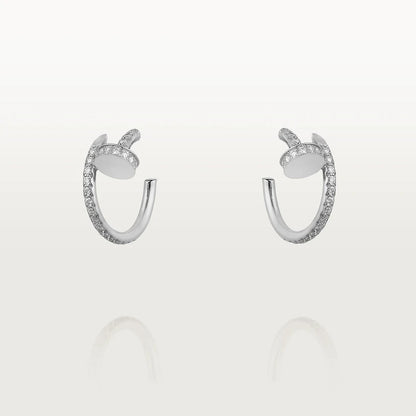 [Lumi Jewellery]JUSTE EARRINGS 12.75MM SILVER DIAMOND