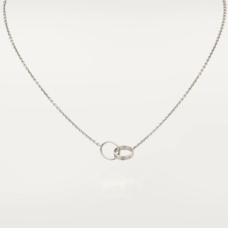 [Lumi Jewellery]LOVE NECKLACE PINK GOLD AND SILVER
