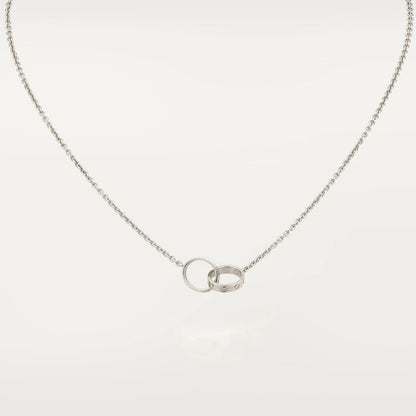 [Lumi Jewellery]LOVE NECKLACE PINK GOLD AND SILVER