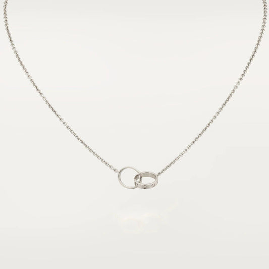 [Lumi Jewellery]LOVE NECKLACE PINK GOLD AND SILVER