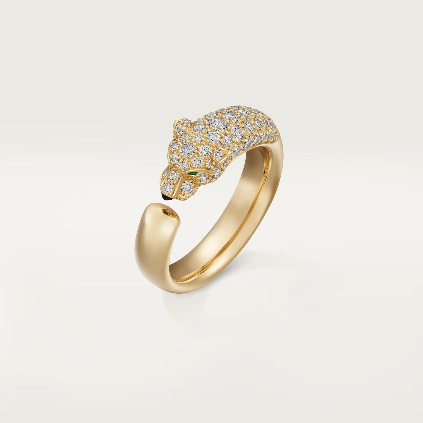 [Lumi Jewelery]PANTHERE HALF DIAMOND SMALL RING