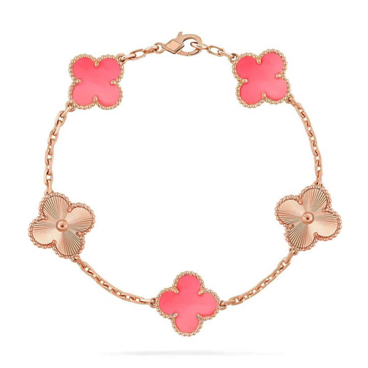 [Lumi Jewellery] CLOVER 5 MOTIFS  PINK MOP BRACELET COLLECTION