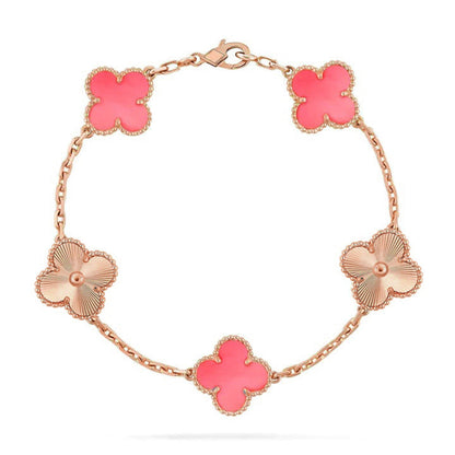 [Lumi Jewellery] CLOVER 5 MOTIFS  PINK MOP BRACELET COLLECTION