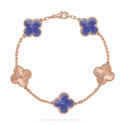 [Lumi Jewellery]CLOVER 5 MOTIF BLUE VEINS BRACELET COLLECTION