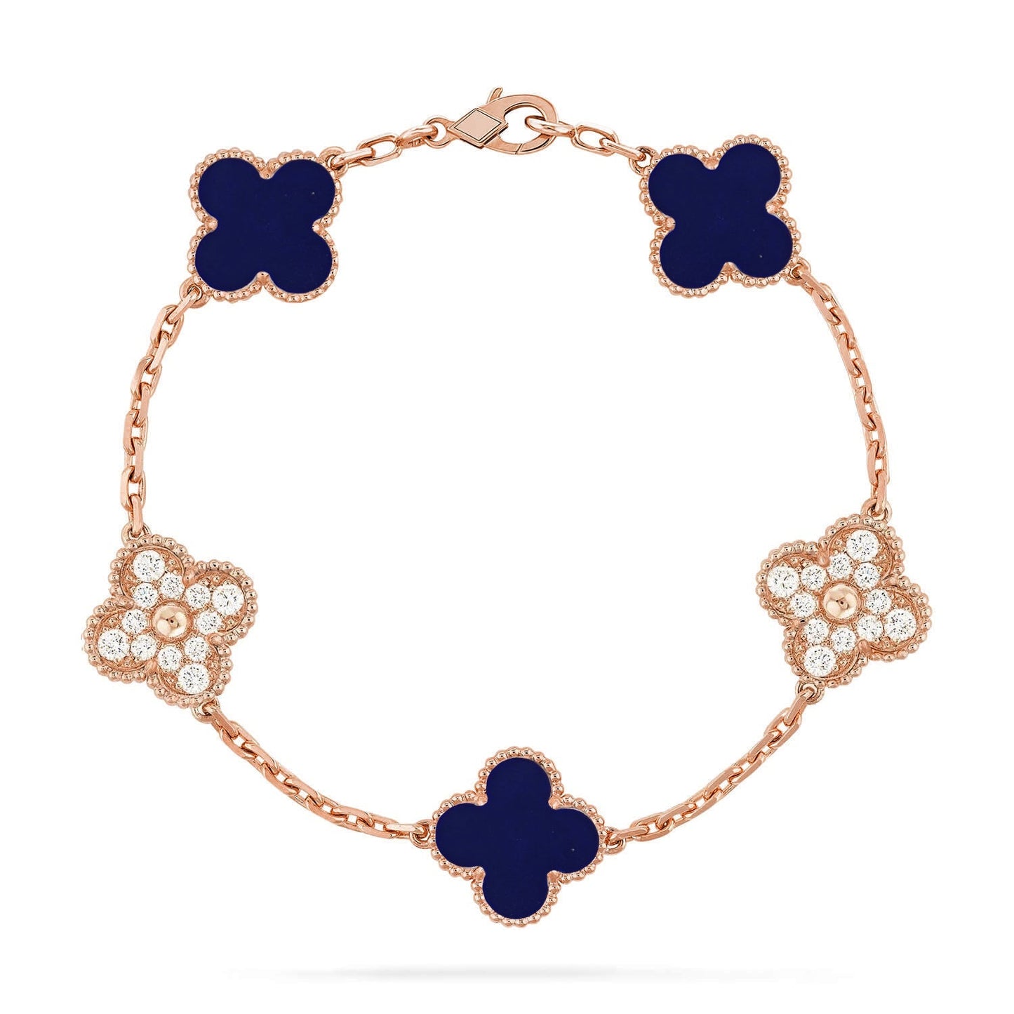 [Lumi Jewellery]CLOVER 5 MOTIF LAPIS LAZULI BRACELET COLLECTION