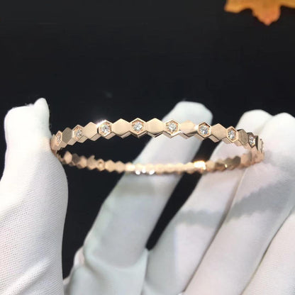 [Lumi Jewellery]BEE LOVE PINK GOLD DIAMOND BRACELET