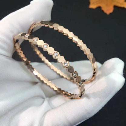 [Lumi Jewellery]BEE LOVE PINK GOLD DIAMOND BRACELET