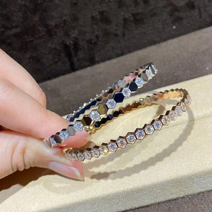 [Lumi Jewellery]BEE LOVE GOLD BRACELET FULL DIAMOND