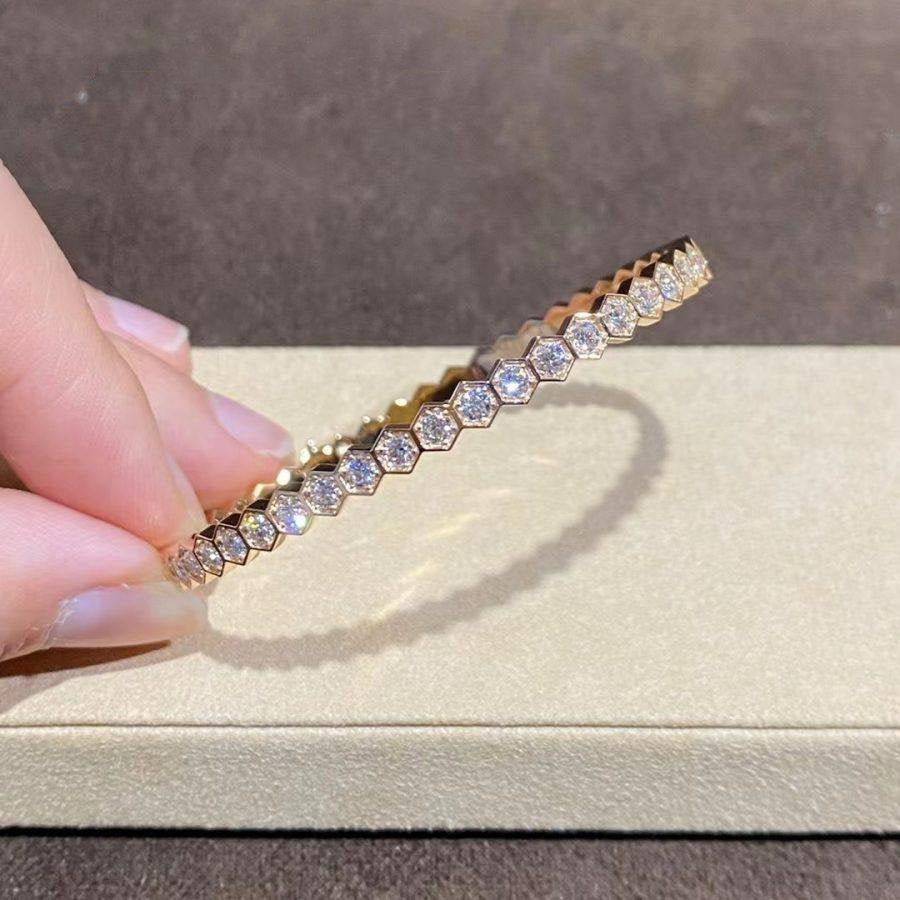 [Lumi Jewellery]BEE LOVE GOLD BRACELET FULL DIAMOND