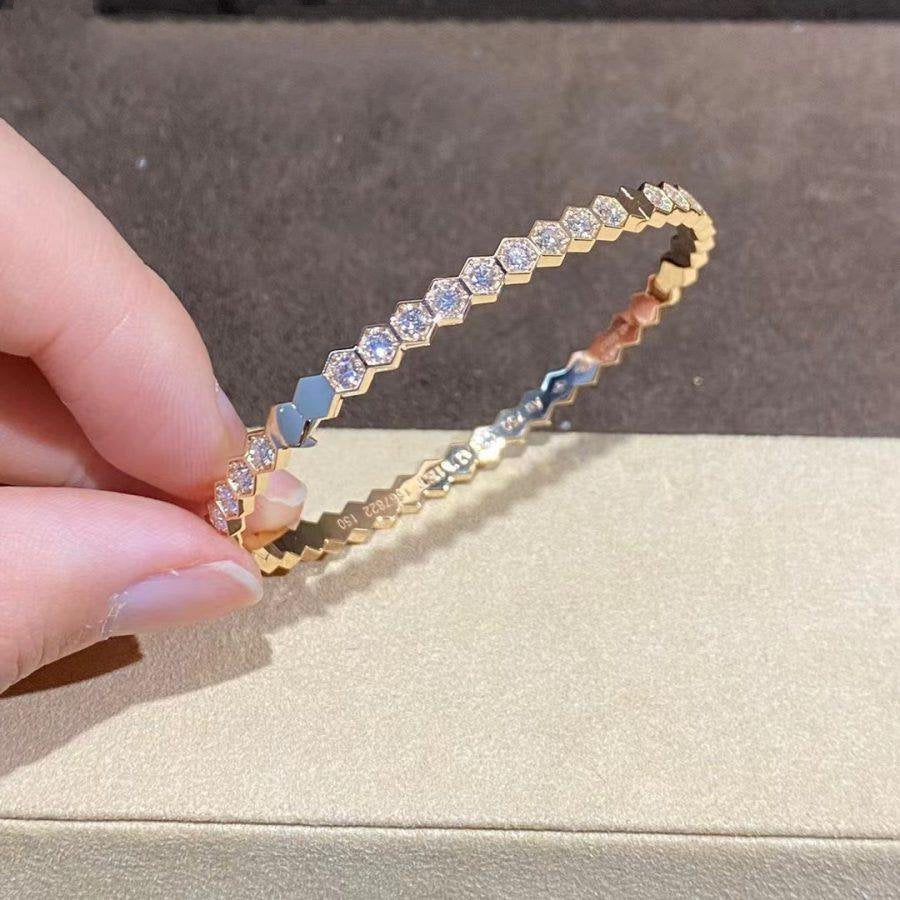 [Lumi Jewellery]BEE LOVE GOLD BRACELET FULL DIAMOND
