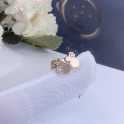 [Lumi Jewellery]BEE LOVE PINK GOLD DIAMOND EARRINGS