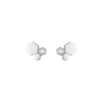 [Lumi Jewellery]BEE LOVE SILVER DIAMOND EARRINGS