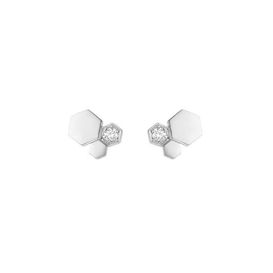 [Lumi Jewellery]BEE LOVE SILVER DIAMOND EARRINGS