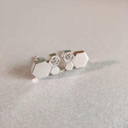 [Lumi Jewellery]BEE LOVE SILVER DIAMOND EARRINGS