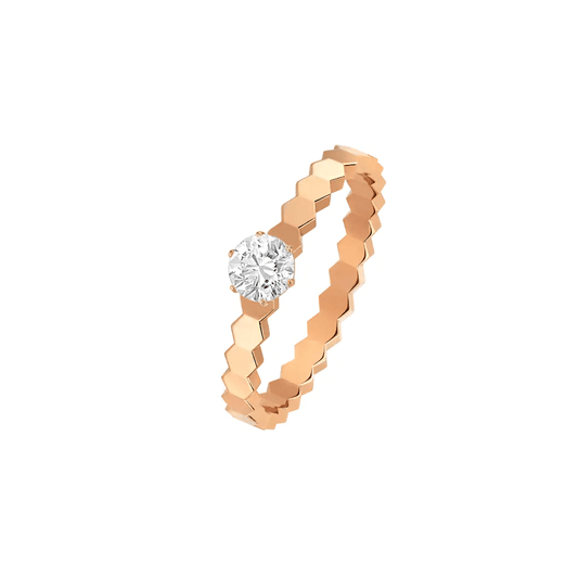 [Lumi Jewellery]BEE LOVE RING PINK GOLD 1 DIAMOND