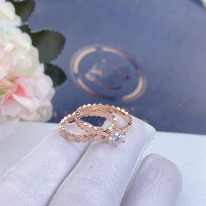 [Lumi Jewellery]BEE LOVE RING PINK GOLD DIAMOND