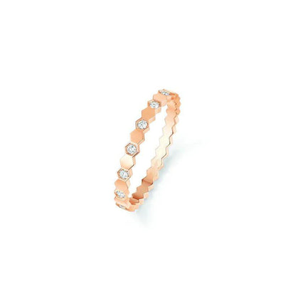 [Lumi Jewellery]BEE LOVE RING PINK GOLD DIAMOND