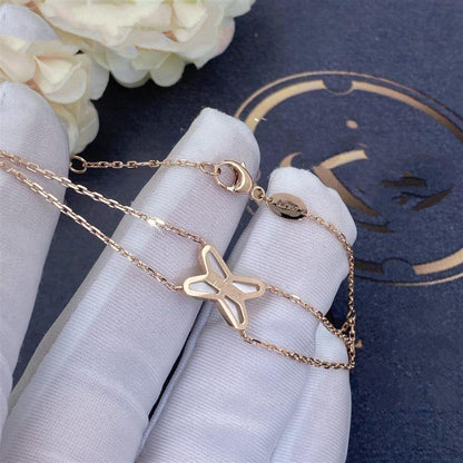[Lumi Jewellery]JEUX BRACELET WHITE MOP PINK GOLD 1 DIAMOND