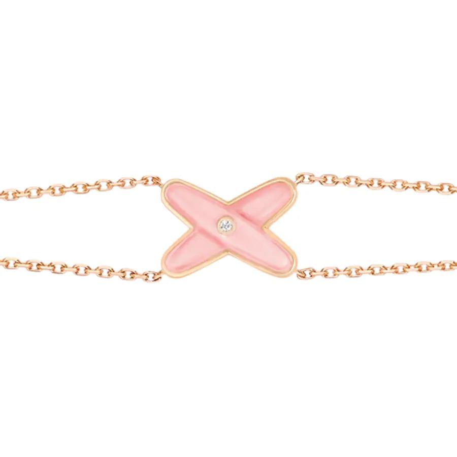 [Lumi Jewellery]JEUX BRACELET PINK MOP PINK GOLD 1 DIAMOND