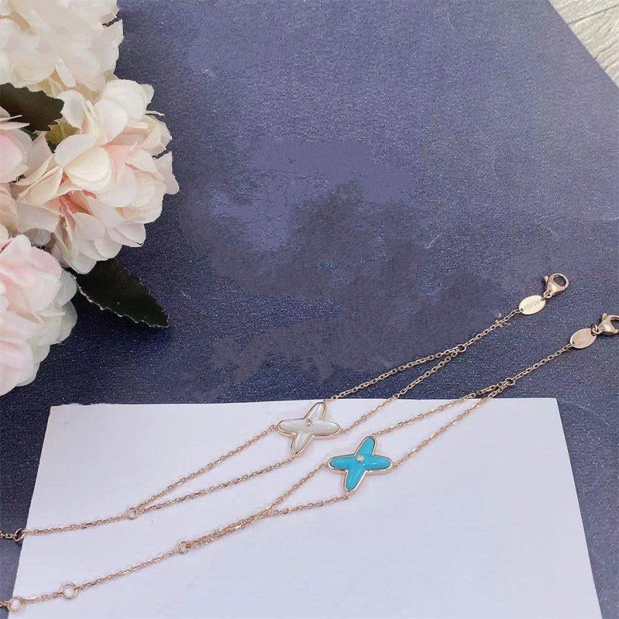 [Lumi Jewellery]JEUX BRACELET TURQUOISE PINK GOLD 1 DIAMOND