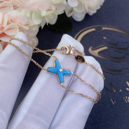 [Lumi Jewellery]JEUX BRACELET TURQUOISE PINK GOLD 1 DIAMOND