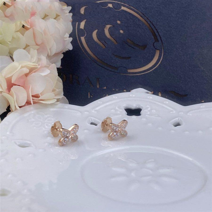 [Lumi Jewellery]JEUX DE PINK GOLD DIAMOND EARRINGS