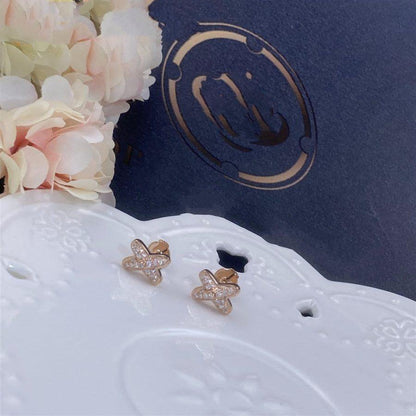 [Lumi Jewellery]JEUX DE PINK GOLD DIAMOND EARRINGS