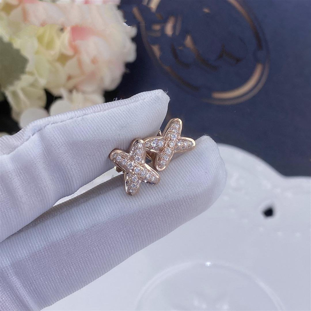 [Lumi Jewellery]JEUX DE PINK GOLD DIAMOND EARRINGS