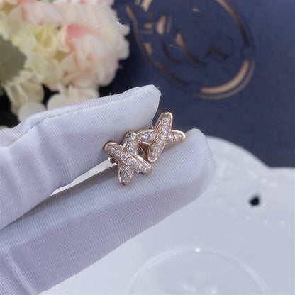 [Lumi Jewellery]JEUX DE PINK GOLD DIAMOND EARRINGS