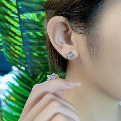 [Lumi Jewellery]JEUX DE SILVER DIAMOND EARRINGS