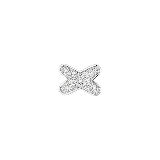 [Lumi Jewellery]JEUX DE SILVER DIAMOND EARRINGS