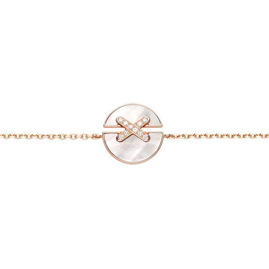 [Lumi Jewellery]JEUX DE BRACELET MOP PINK GOLD DIAMONDS