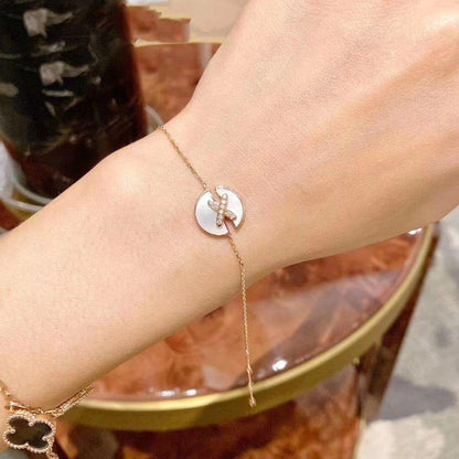[Lumi Jewellery]JEUX DE BRACELET MOP PINK GOLD DIAMONDS