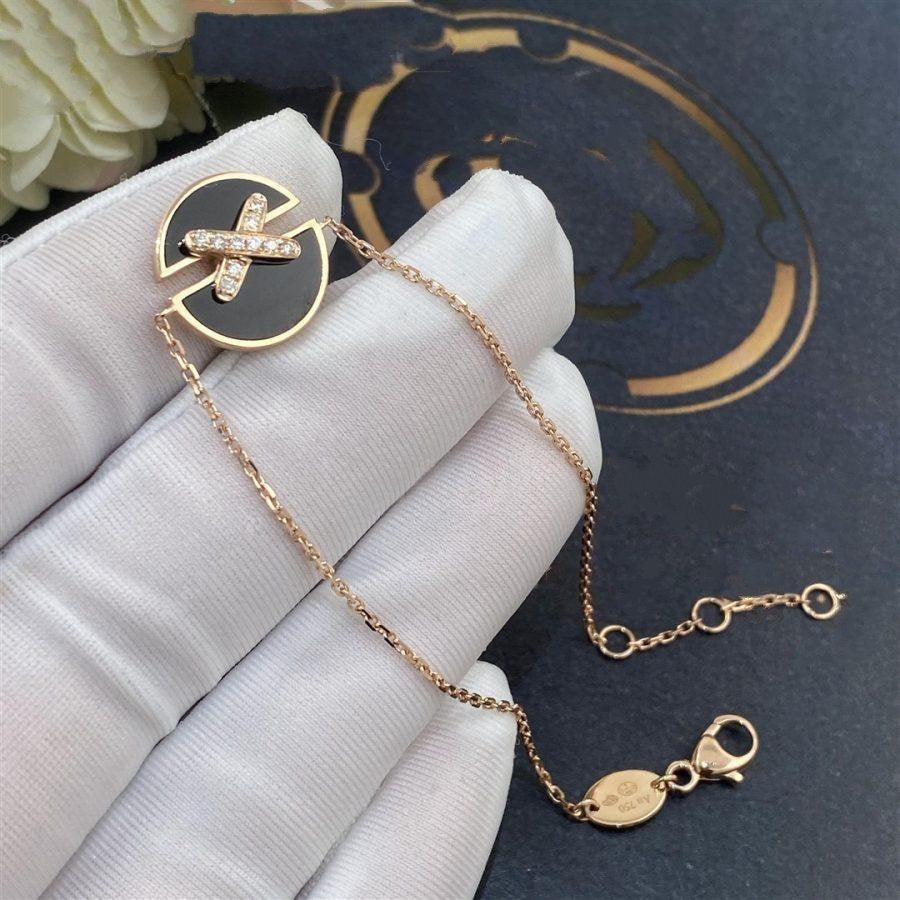 [Lumi Jewellery]JEUX DE BRACELET ONYX PINK GOLD DIAMOND