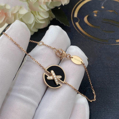 [Lumi Jewellery]JEUX DE BRACELET ONYX PINK GOLD DIAMOND