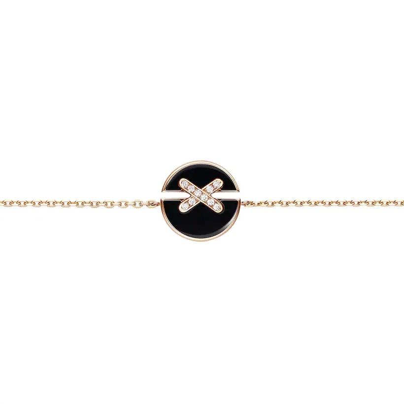 [Lumi Jewellery]JEUX DE BRACELET ONYX PINK GOLD DIAMOND