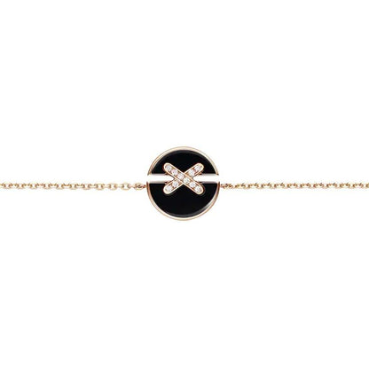 [Lumi Jewellery]JEUX DE BRACELET ONYX PINK GOLD DIAMOND