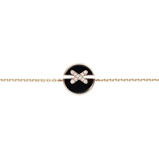 [Lumi Jewellery]JEUX DE BRACELET ONYX PINK GOLD DIAMOND