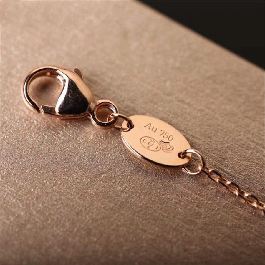 [Lumi Jewellery]Hollow Design Four-Leaf Clover Flower Shape Bracelet