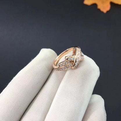 [Lumi Jewellery]JEUX DE RING PINK GOLD DIAMOND