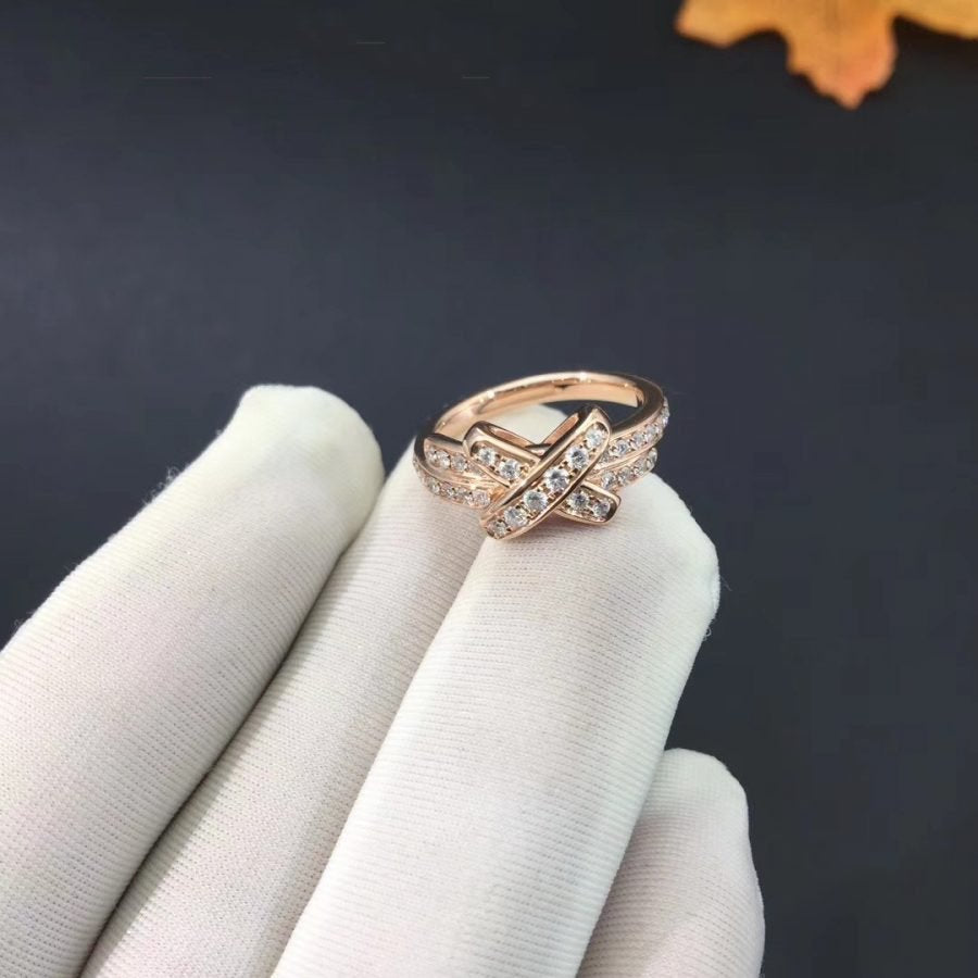 [Lumi Jewellery]JEUX DE RING PINK GOLD DIAMOND