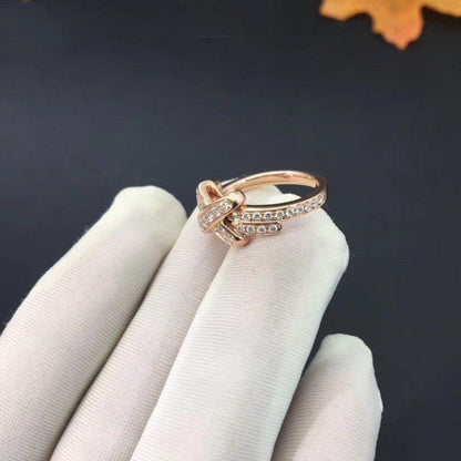 [Lumi Jewellery]JEUX DE RING PINK GOLD DIAMOND