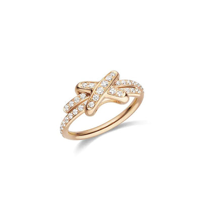 [Lumi Jewellery]JEUX DE RING PINK GOLD DIAMOND